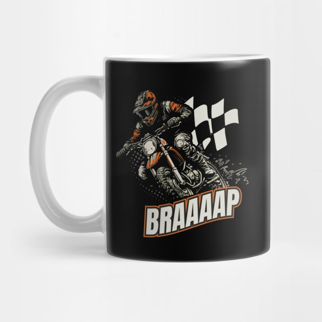 Dirt Bike Race Motorsport Motorbike by Foxxy Merch